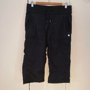 lululemon athletica Black Cropped Pants